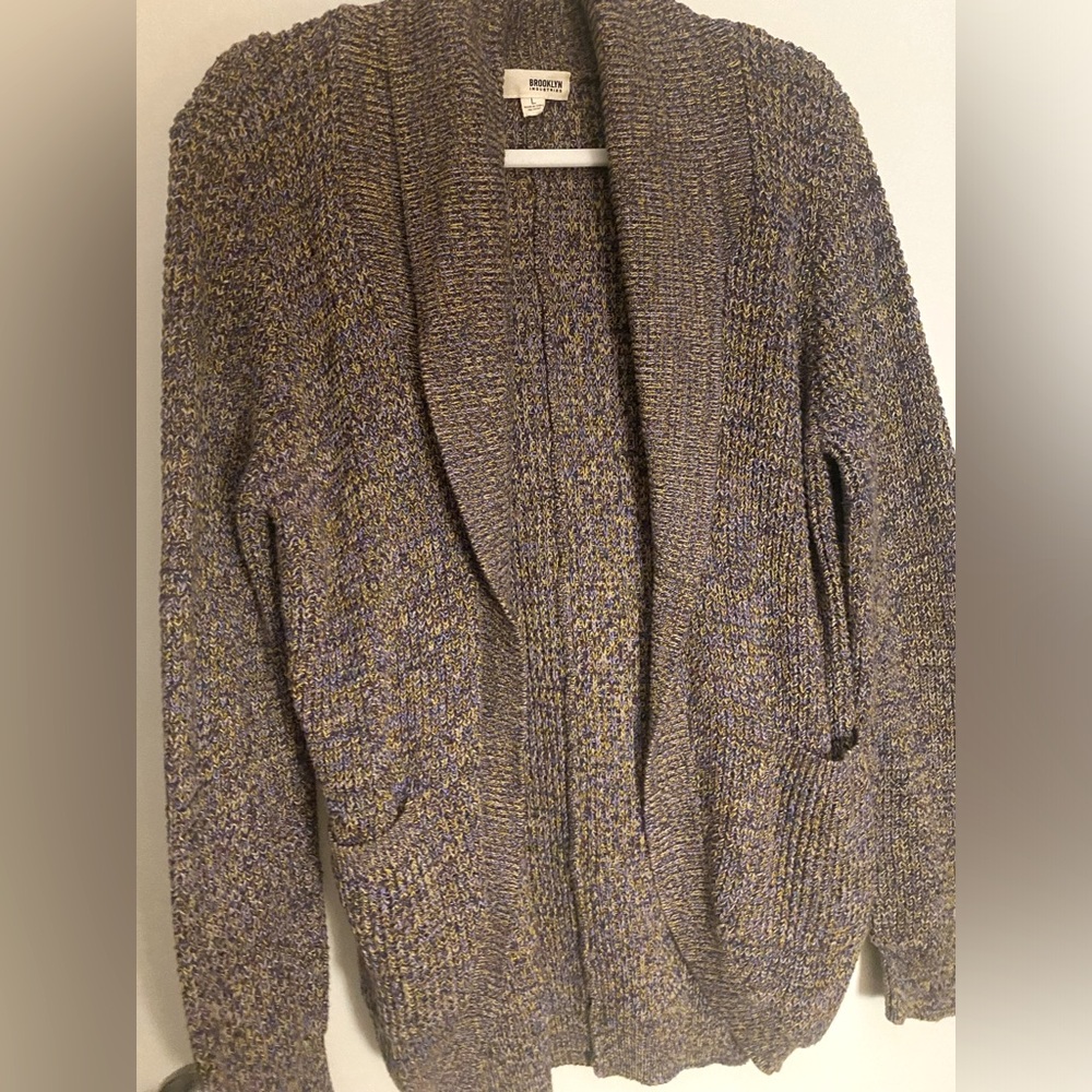 Brooklyn Industries multicolored open cardigan L